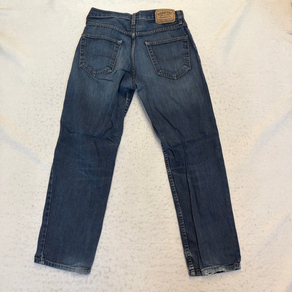 Signature by Levi Strauss & Co Relaxed Fit Jeans Mens 30x30 Blue Denim